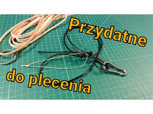 Akcesoria przydatne do plecionek ze skóry.